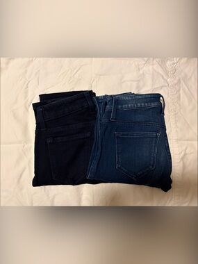 GUESS Power Skinny Low Navy & Dark Blue Slim Fit Jeans